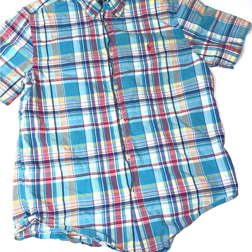 Ralph Lauren Vibrant Plaid Shirt. Xl (18-20)